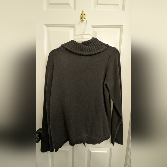 Inc women's zip up sweater black sz XL - Picture 2 of 3